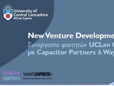 New Venture Development: Συνεργασία φοιτητών UCLan Cyprus με Capacitor Partners 